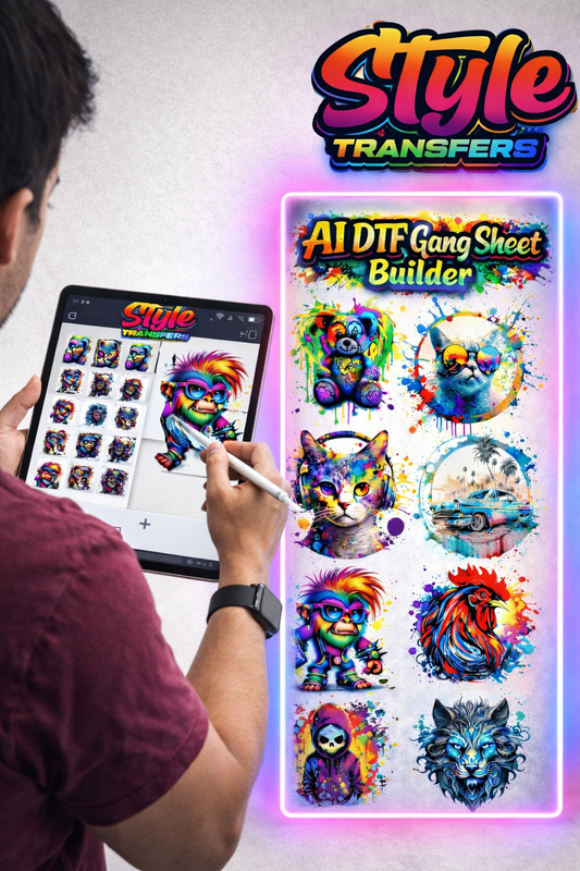 AI DTF Gang Sheet Builder